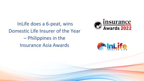 InLife does a 6-pear, wins Domestic Life Insurer of the Year - Philippines in the Insurance Asia Awards 